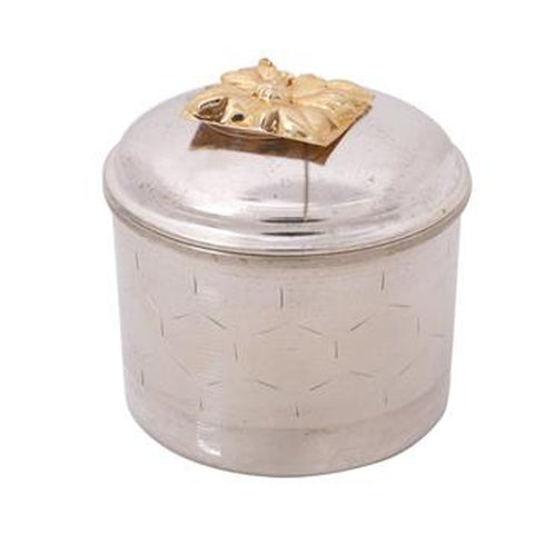 Silver Coated Trinket Box Large Pack Of 10 - 360gms